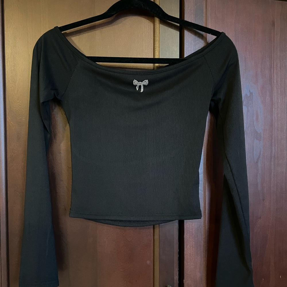 Elegant Black Off-Shoulder Top